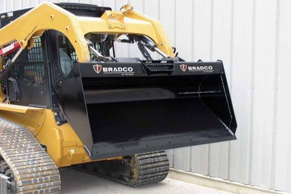 Paladin Attachments Low-Profile Dirt Bucket for sale at Pillar Equipment, Quad Cities Region, Illinois