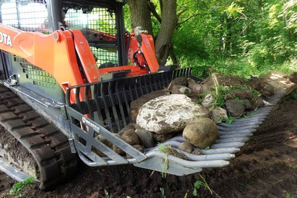 Paladin Attachments | Bradco | Bradco SS Rock Bucket for sale at Pillar Equipment, Quad Cities Region, Illinois