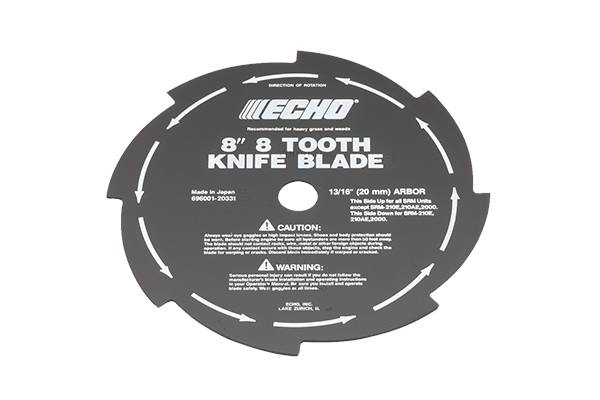 Echo 8-Tooth Grass & Weed Blade - 69600121431 for sale at Pillar Equipment, Quad Cities Region, Illinois