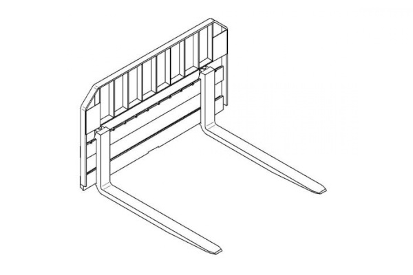 Paladin Attachments | FFC | Pallet Rail Style Forks for sale at Pillar Equipment, Quad Cities Region, Illinois