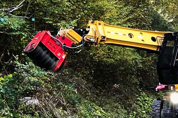 Fecon | BULL HOG® FOR EXCAVATORS | Excavator Mulching Head 8-15 Ton for sale at Pillar Equipment, Quad Cities Region, Illinois