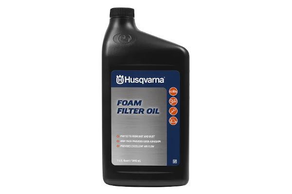 Husqvarna Foam Air Filter Oil for sale at Pillar Equipment, Quad Cities Region, Illinois