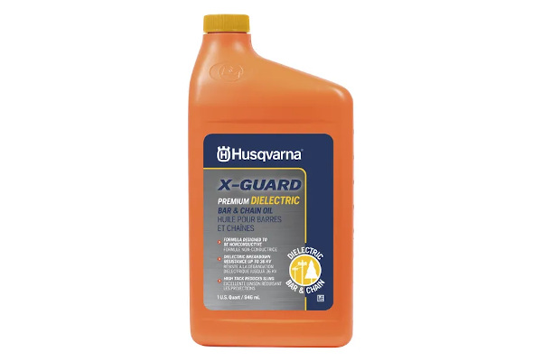 Husqvarna X-Guard Dielectric Bar & Chain Oil for sale at Pillar Equipment, Quad Cities Region, Illinois