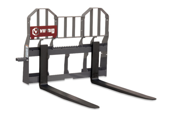 Virnig | Construction & Landscaping Attachments | Rail Pallet Fork:  Hi-Vis for sale at Pillar Equipment, Quad Cities Region, Illinois