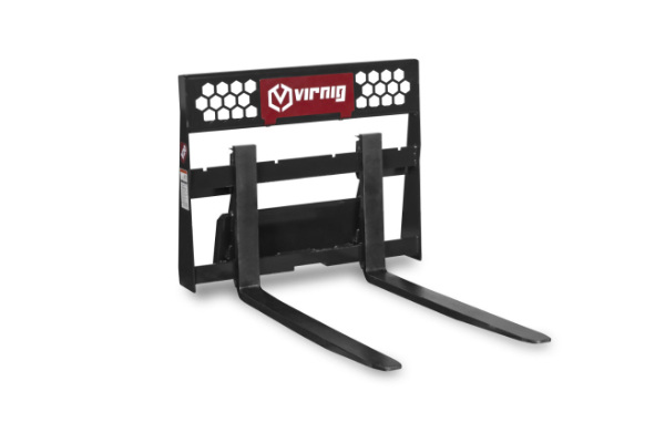 Virnig | Pallet Forks | V20 Mini Skid Steer Rail Pallet Fork for sale at Pillar Equipment, Quad Cities Region, Illinois