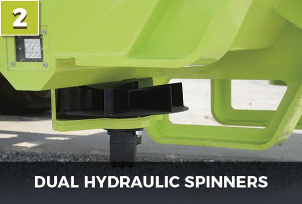 Dual Hydraulic Spinners